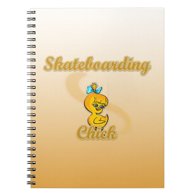 Cuaderno Chick Skateboarding (Frente)