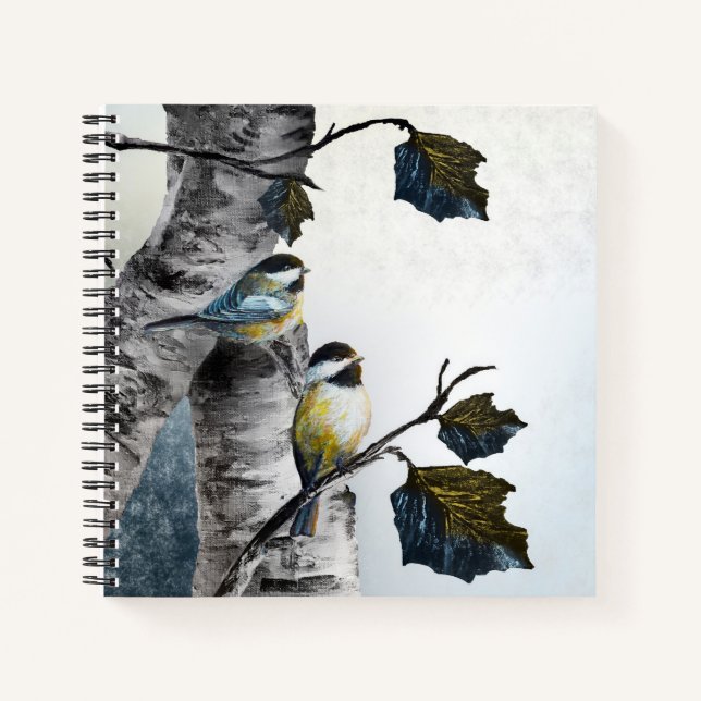 Cuaderno "Chickadees" [design 2] Multi sizes (Anverso)