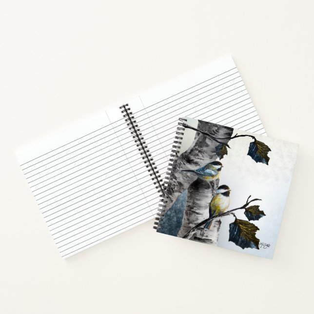 Cuaderno "Chickadees" [diseño 2] Varios tamaños (Interior)