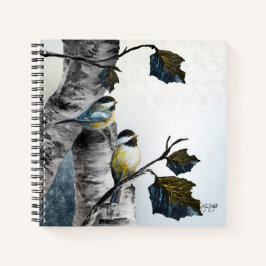 Cuaderno "Chickadees" [diseño 2] Varios tamaños