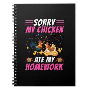 Cuaderno Chicken Lover Mi pollo comió mi hogar