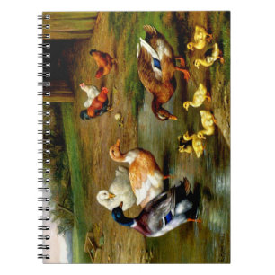Cuaderno Chickens, Ducks And Ducklings At The Farm Notebook