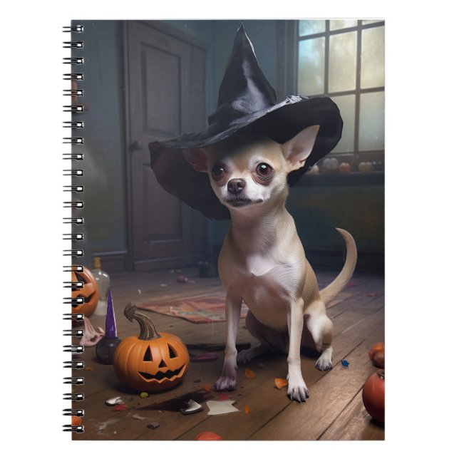 Cuaderno Chihuahua Calabazas de Halloween (Frente)