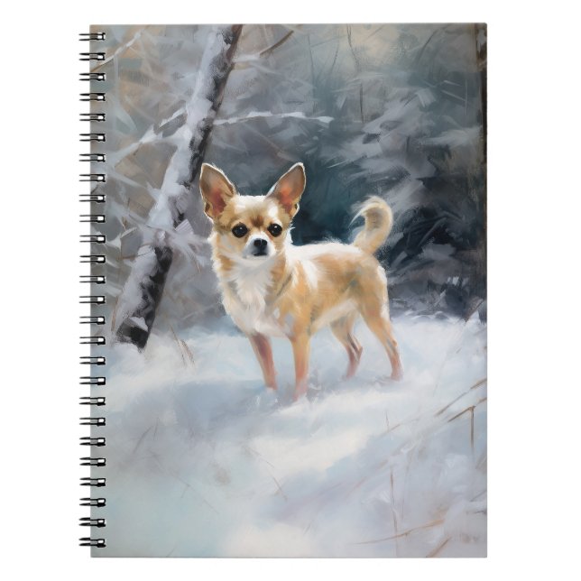 Cuaderno Chihuahua deja que nieve Navidades (Frente)