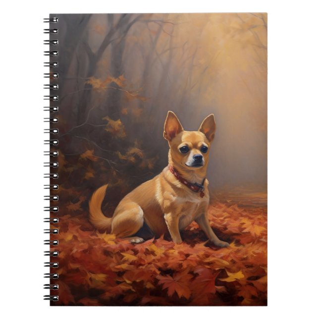 Cuaderno Chihuahua en otoño se inspira en las hojas de otoñ (Frente)