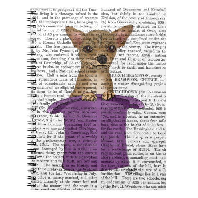 Cuaderno Chihuahua en un sombrero alto (Frente)