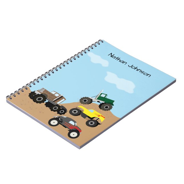 Cuaderno Children's Monster Truck School (Lado Izquierdo)