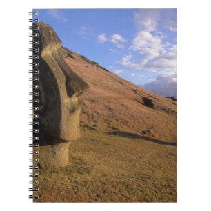 Cuaderno Chile, Isla de Pascua. Ladera con Moai