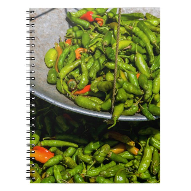 Cuaderno Chiles A La Venta En El Mercado (Frente)