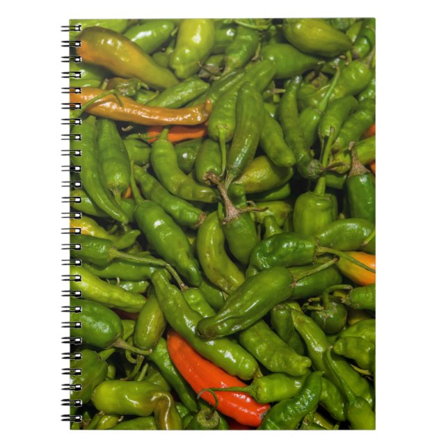 Cuaderno Chiles a la venta en el mercado (Frente)