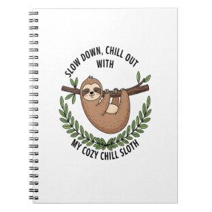Cuaderno Chill Sloth, EE.UU. Animal
