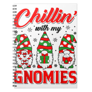 Cuaderno Chillin Con Mis Navidades De Gnomies Santa Hat Gno