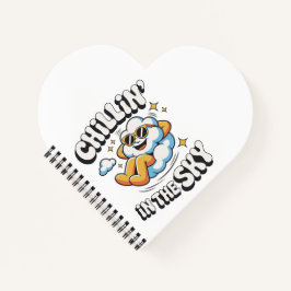 Cuaderno Chillin' en el cielo - Espiral de diseño de nubes