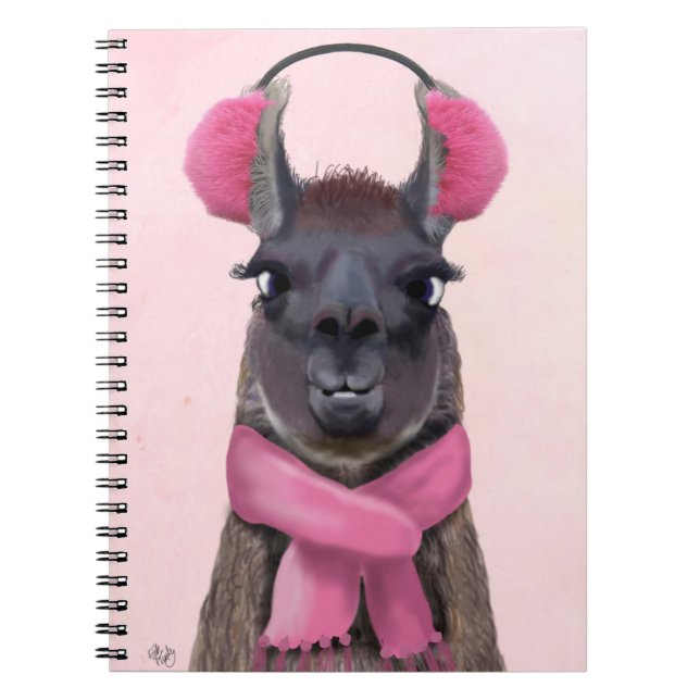 Cuaderno Chilly Llama Pink (Frente)