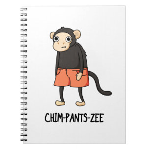 Cuaderno Chim-Pants-Zee Chimpancé Mono Divertido Juego de P