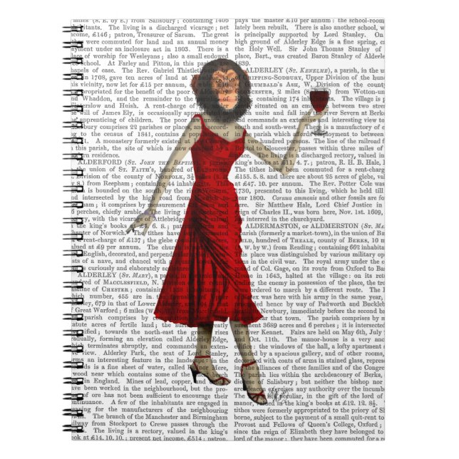 Cuaderno Chimpancé Con Vino (Frente)