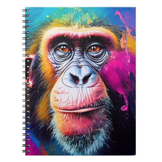 Cuaderno Chimpanzee Ape Descubrimiento Animal Naturaleza de (Frente)