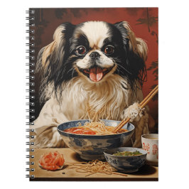 Cuaderno Chin japonés comiendo Ramen