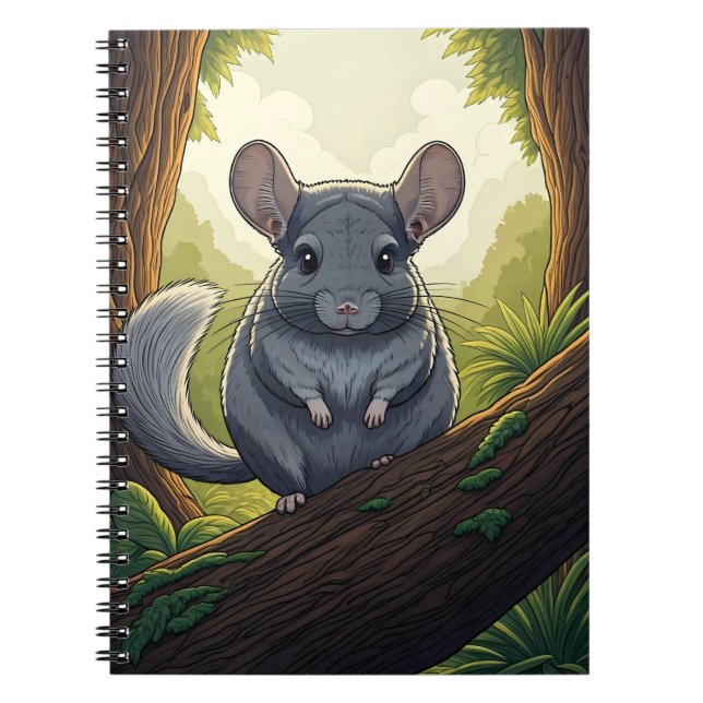 Cuaderno Chinchilla en el Bosque (Frente)