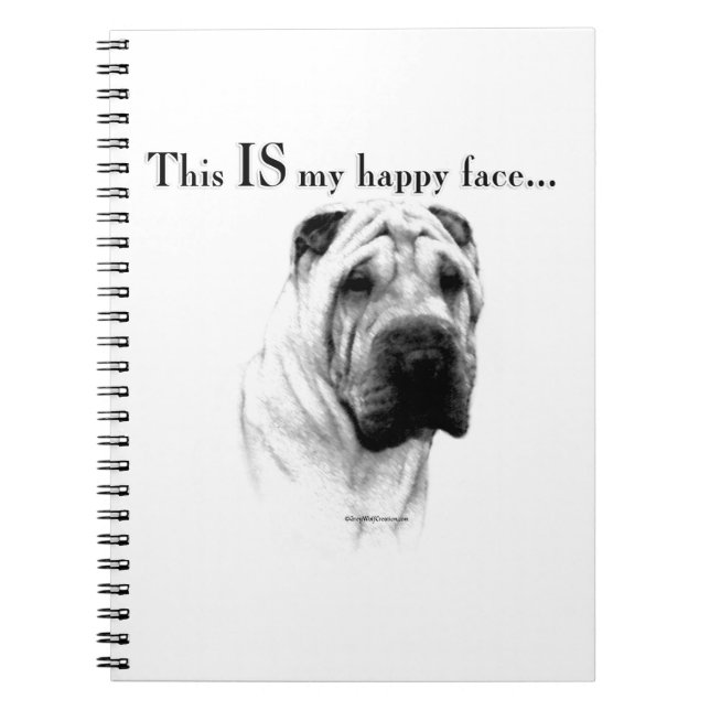 Cuaderno Chino Shar Pei Happy Face (Frente)
