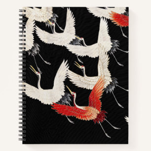 Cuaderno Chinoiserie Grulla Voladora Zen Kimono Minimalista