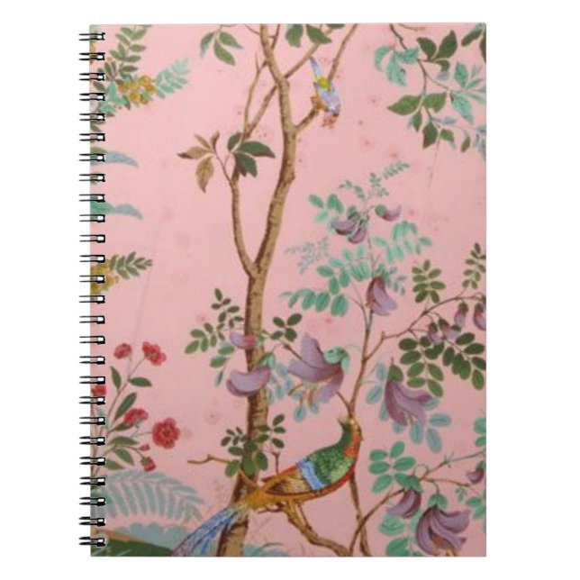 Cuaderno Chinoiserie rosa (Frente)