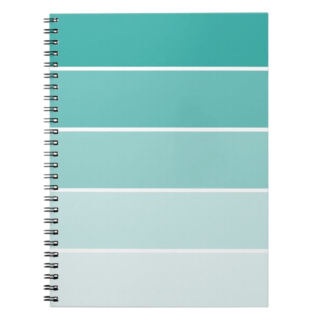 Cuaderno Chip de pintura azul turquesa (Frente)