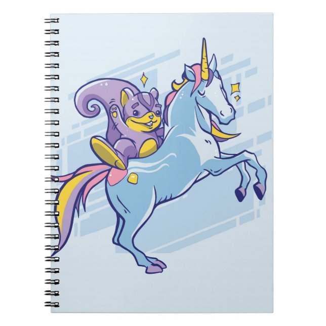 Cuaderno Chipmunk y Unicorn, amigos mágicos (Frente)