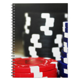 Cuaderno Chips Gambling Casino Ganar juego Luck Risk Bet