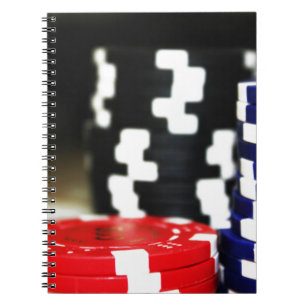 Cuaderno Chips Gambling Casino Ganar juego Luck Risk Bet