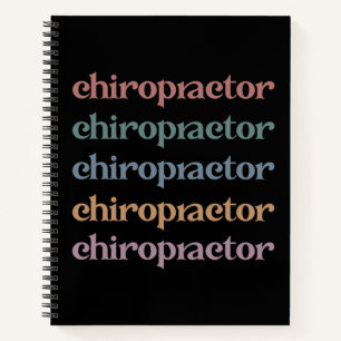 Cuaderno Chiropractor Chiropractico Retro Regalos De Escuad