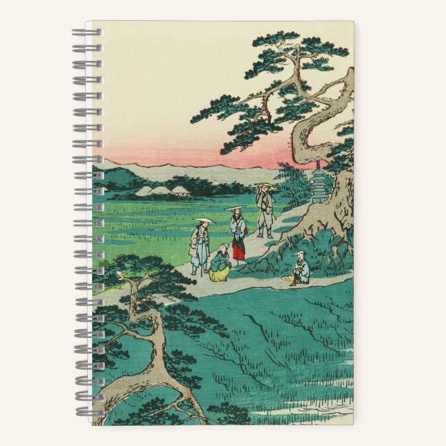 Cuaderno Chiryuu, Japón: Arte de madera japonesa vintage (Anverso)