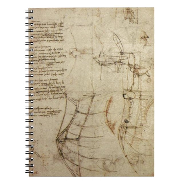 Cuaderno Chisme del vuelo de da Vinci (Frente)