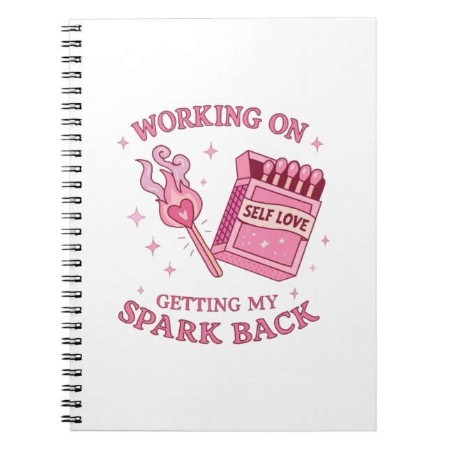Cuaderno Chispa de Amor Propio Libro de Cerillas Rosa Empod (Frente)