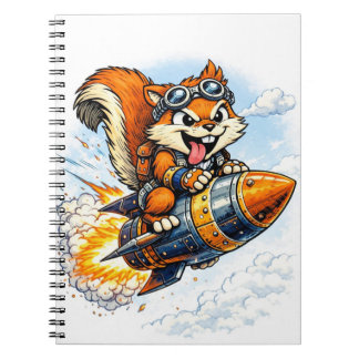 Cuaderno Chispa the Rocket Squirrel Spiral Notebook