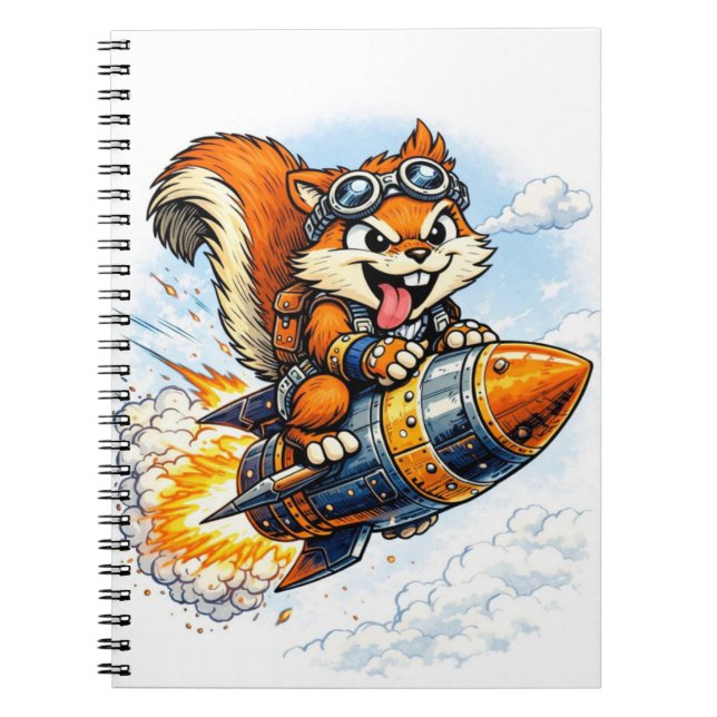 Cuaderno Chispa the Rocket Squirrel Spiral Notebook (Frente)