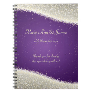 Cuaderno Chispas del deslumbramiento del favor de la boda