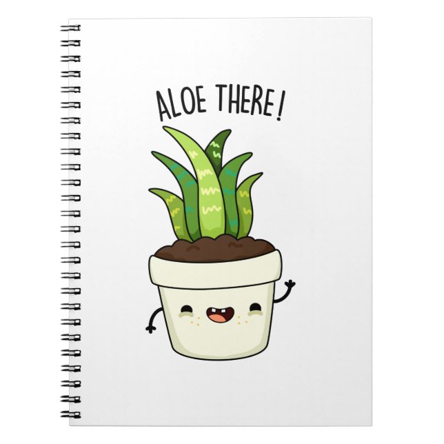 Cuaderno Chiste de Aloe Vera Aloe Allí  (Frente)