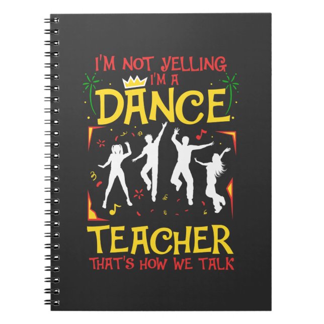 Cuaderno Chiste de bailarina divertida bailarina (Frente)