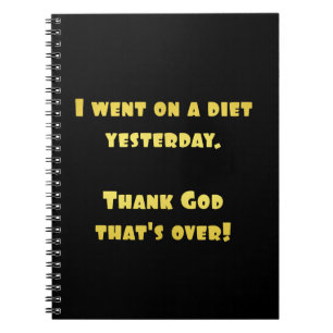 Cuaderno Chiste de dieta divertida