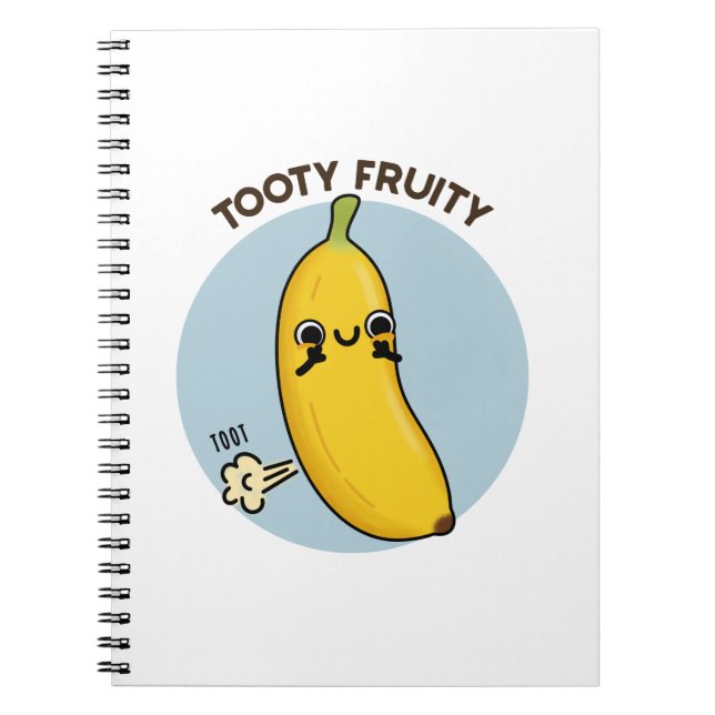 Cuaderno Chiste de Fruta de Plátano Divertido y Afortunado  (Frente)