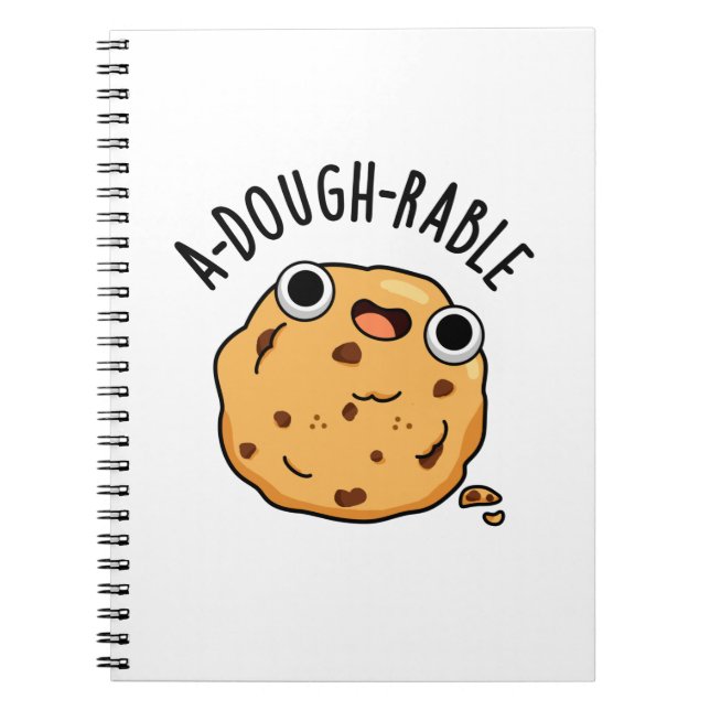 Cuaderno Chiste de galleta divertida adorable  (Frente)