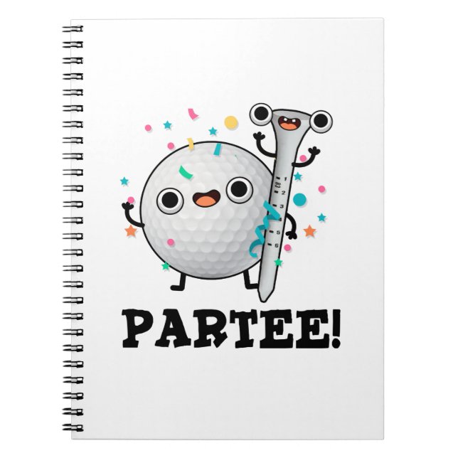 Cuaderno Chiste de Golf Par-Tee Divertido  (Frente)