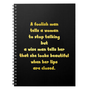 Cuaderno Chiste de hombre tonto y sabio divertido
