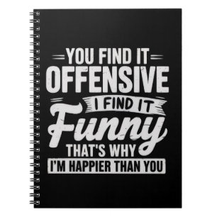 Cuaderno Chiste de humor adulto sarcástico ofensivo meme