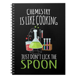 Cuaderno Chiste de laboratorio de científicos de química 