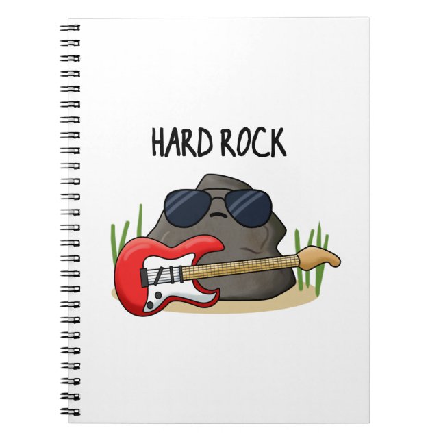 Cuaderno Chiste de Música de Geología de Hard Rock Divertid (Frente)