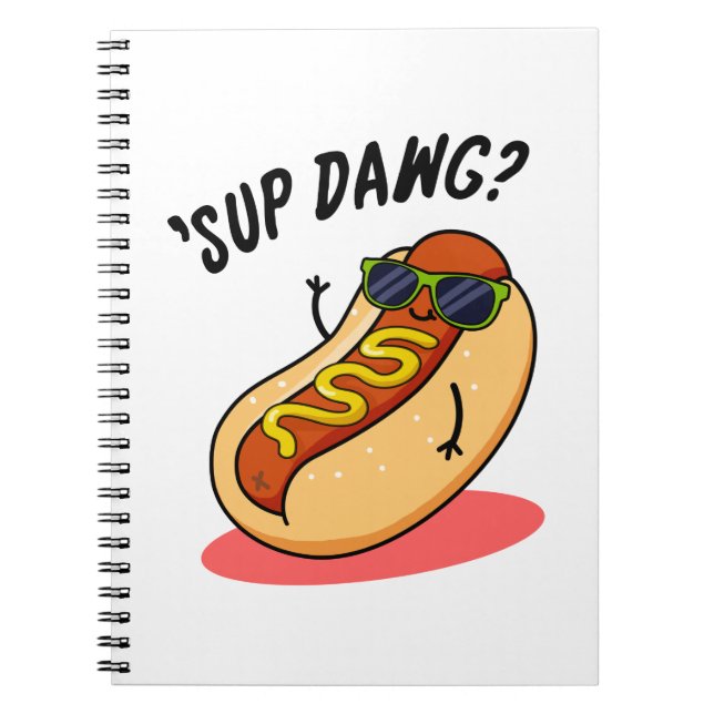 Cuaderno Chiste de perro caliente Sup Dawg  (Frente)
