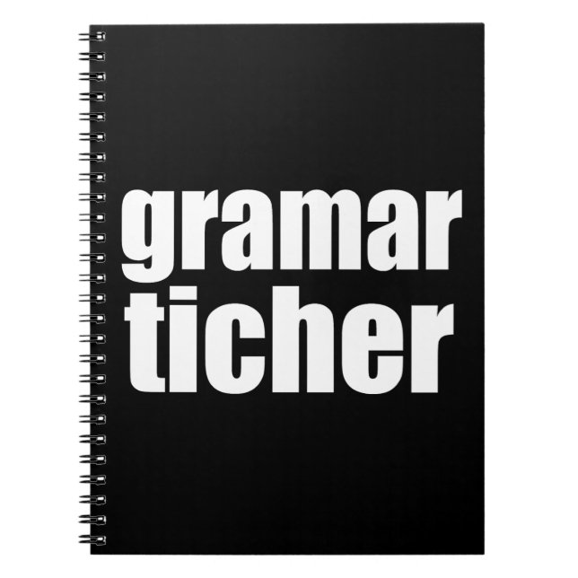 Cuaderno Chiste de profesores de gramática (Frente)