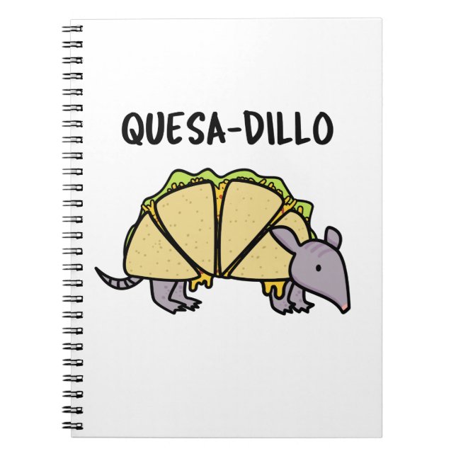 Cuaderno Chiste de Quesadilla Gracioso Quesa-Dillo (Frente)